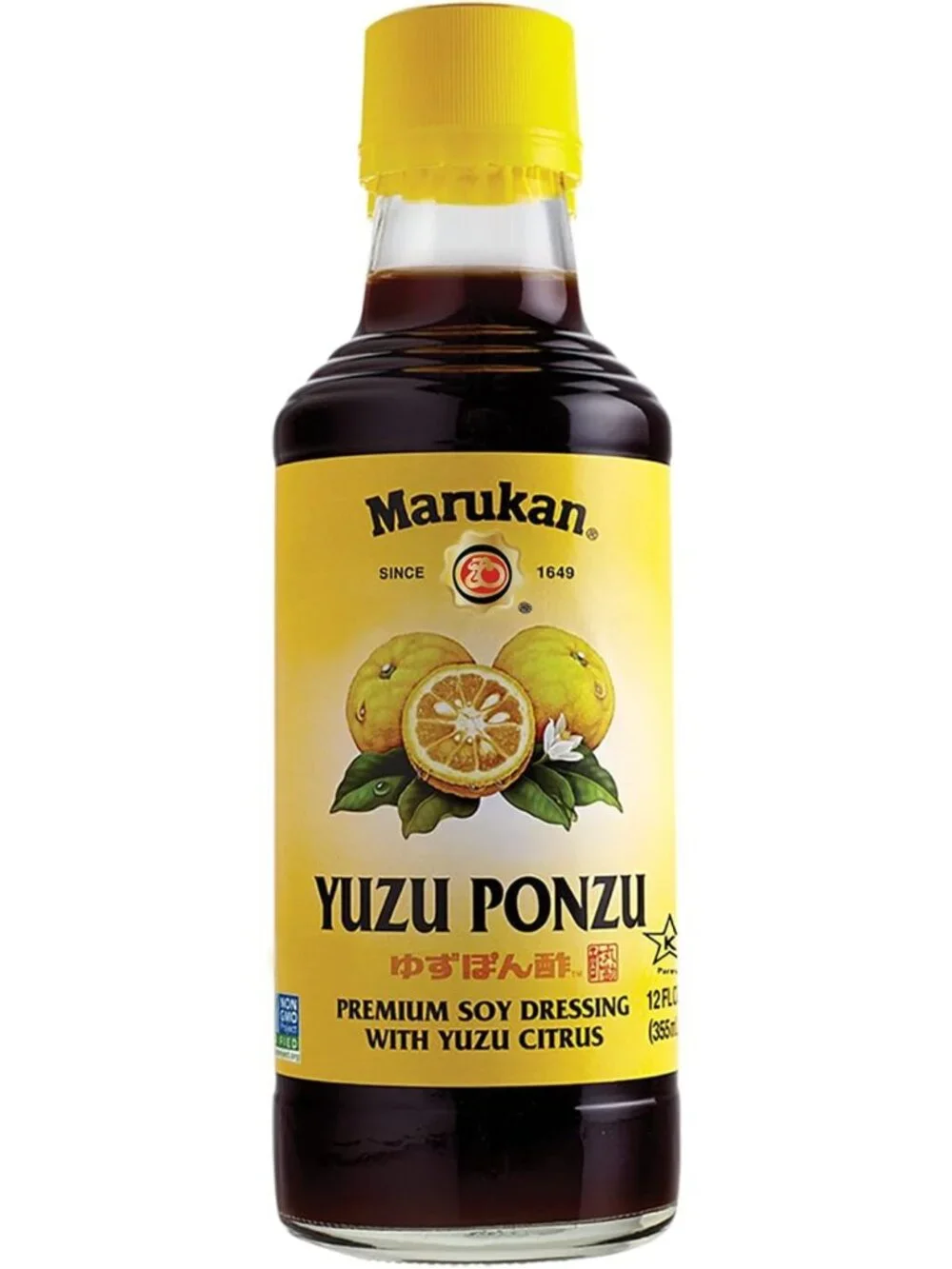 Citrus Ponzu Yuzu Soy Dressing, 12oz Glass Bottle, Pack of 6 - Flavorful
